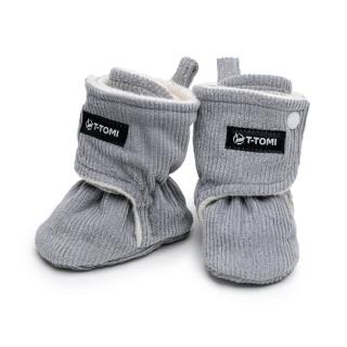 T-Tomi T-TOMI Capáčky Grey ( Bavlna/Polyester, 6-9 mesiacov) WARM