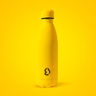 Water Revolution Nerezová Termo fľaša na pitie fluo žltá  Potravinářská nerezová ocel 18/8, 500 ml