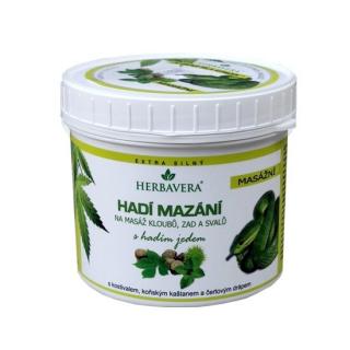 HERBAVERA hadí mazání s konopím 500ml