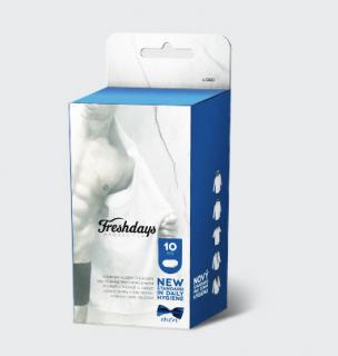 Hygienické podpažní vložky FRESHDAYS pro muže 10pcs.