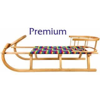 Drevené sane s opierkou PREMIUM 45 x 39 x 124 cm