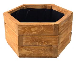 Drevený kvetináč