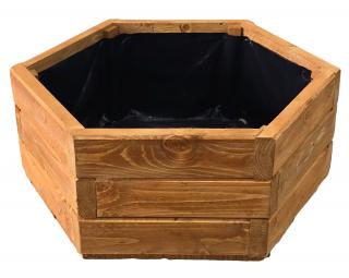 Drevený kvetináč