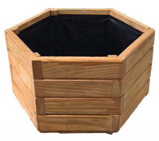 Drevený kvetináč