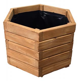 Drevený kvetináč