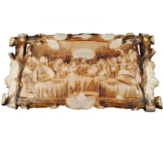 Drevený obraz &quot;posledná večera&quot; 60 x 116 cm