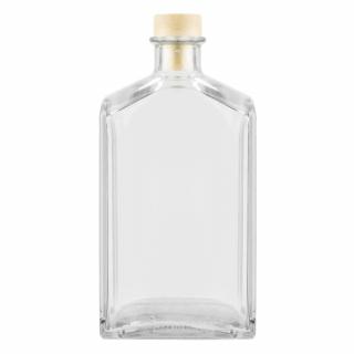 Sklenená fľaša BRANDY 500 ml so zátkou