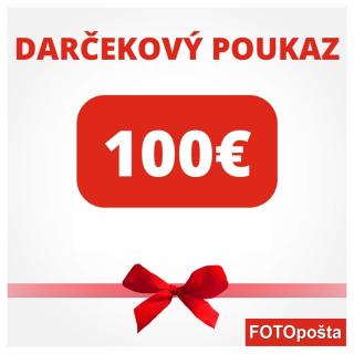 DARČEKOVÝ POUKAZ 100€ FOTOPOŠTA Doručenie poukazu:: E-MAIL nasledovný prac. deň