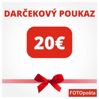 DARČEKOVÝ POUKAZ 20€ FOTOPOŠTA Doručenie poukazu:: POŠTOU doručenie 3-5 dní