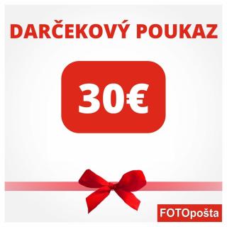 DARČEKOVÝ POUKAZ 30€ FOTOPOŠTA Doručenie poukazu:: E-MAIL nasledovný prac. deň