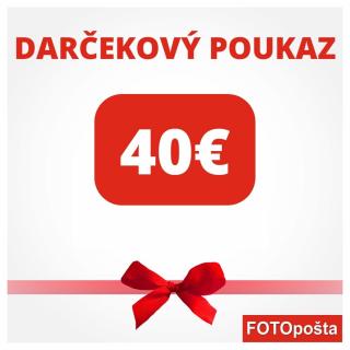 DARČEKOVÝ POUKAZ 40€ FOTOPOŠTA Doručenie poukazu:: POŠTOU doručenie 3-5 dní