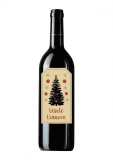 Víno Vianoce 5 s textom 1 0,75l štandard FOTOposta Víno výber: červené polosladké