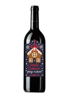 Víno Vianoce 6 s textom 1 0,75l štandard FOTOposta Víno výber: červené polosladké