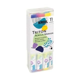 Akrylové fixky Kreul Solo Goya Triton edge - sada 11 ks (umelecké fixky)