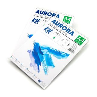 Akvarelový blok AURORA rough so špirálou - 12 listový