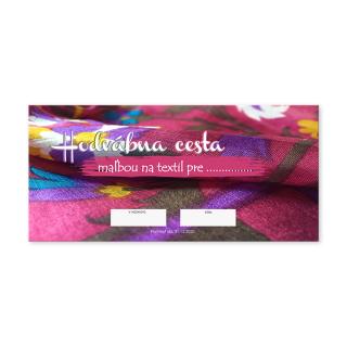 Darčekový POUKAZ - Hodvábna cesta maľbou na textil (elektronický darčekový voucher)