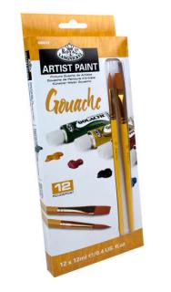 Gvašová farba ARTIST Paint 12x12ml  (maliarský set Royal &amp; Langnickel )