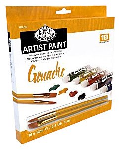 Gvašová farba ARTIST Paint 18x12ml  (maliarský set Royal &amp; Langnickel )