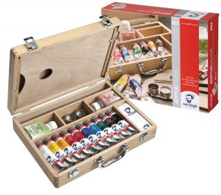 Kufrík / Akrylové farby Van Gogh - základný box 10x40 ml (Box s akrylovými farbami)