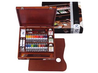 Kufrík / Olejové farby Van Gogh Expert BOX (sada olejových farieb v drevenom púzdre Royal Talens)