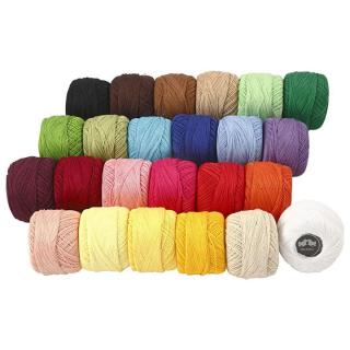 Priadza na vyšívanie - sada 24 x 20 g