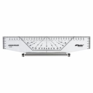 Profesionálne multifunkčné pravítko ROLLER 25 cm - LENIAR (technické kreslenie)