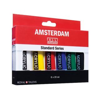 Sada akrylových farieb AMSTERDAM Standard Series 6 x 20 ml