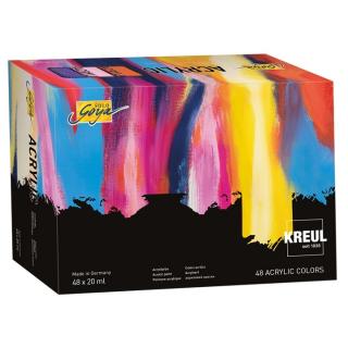 Sada akrylových farieb  Solo Goya KREUL 48 x 20 ml  (akrylové farby Solo Goya)