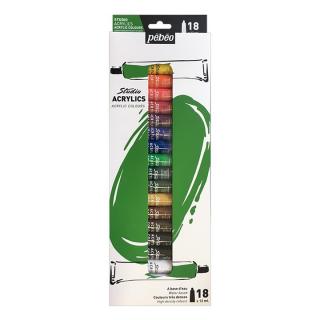 Sada akrylových farieb Studio Pebeo 18 x 12 ml
