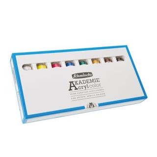 Sada akrylových farieb v tubách Schmincke AKADEMIE 8 x 20 ml (set akrylových farieb)