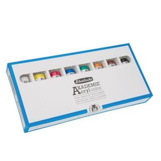 Sada akrylových farieb v tubách Schmincke AKADEMIE 8 x 60 ml (set akrylových farieb)