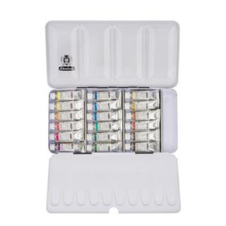Sada akvarelových farieb v tubách Schmincke HORADAM v kovovom boxe  | 18 x 5 ml (profesionálne akvarelové farby)