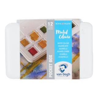 Sada akvarelových farieb Van Gogh - Tlmené odtiene / 12 ks (akvarelové farby)