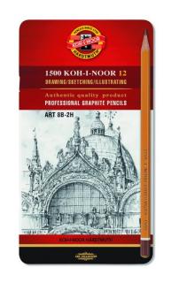 Sada grafitových ceruziek ART KOH-I-NOOR / 12 dielna (grafitové ceruzky KOH-I-NOOR)