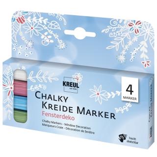Sada kriedových fixiek KREUL frost - 4 ks (kriedový popisovač)