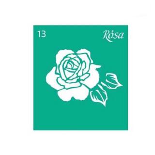 Samolepiaca šablóna Rosa Talent 9 x 10 cm - vzor č. 13 (šablóna na maľovanie)