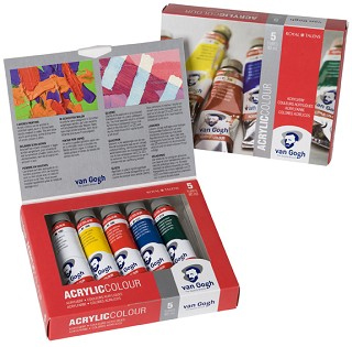 Akrylové farby Van Gogh - štartovacia sada 5 x 40 ml