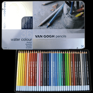 Akvarelové ceruzky Van Gogh - sada 36 ks