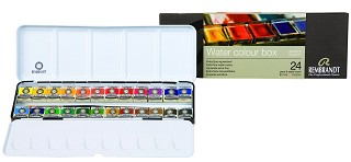 Akvarelové farby REMBRANDT - Deluxe set 24 kalíškov (Rembrandt water colours - de luxe set 05M8624 pans)