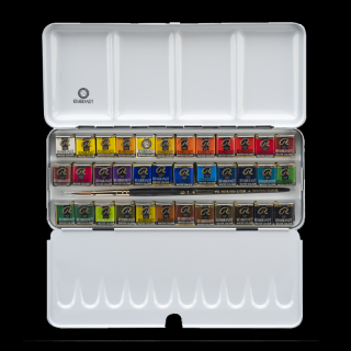 Akvarelové farby REMBRANDT - Deluxe set 36 kalíškov (Rembrandt water colours - de luxe set pans)