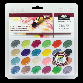 Akvarelové farby s perleťovým efektom Royal Langnickel - sada 26 ks (Akvarelové farby s perleťovým efektom Royal Langnickel Essentials)