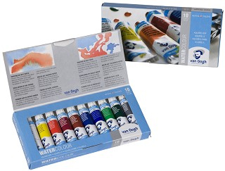 Akvarelové farby Van Gogh - sada 10 x 10 ml tuby