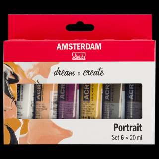Amsterdam sada akrylových farieb 6 x 20ml - Portrait (Amsterdam sada akrylových farieb 6 x 20ml - Portrait)