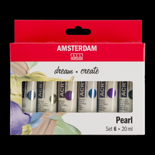 Amsterdam Standard sada akrylových farieb 6 x 20 ml - Pearl Set (Amsterdam Standard sada akrylových farieb 6 x 20 ml - Pearl Set)