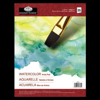 Blok papierov pre akvarel Royal &amp; Langnickel 25 listov (Royal &amp; Langnickel Artist Pad pre akvarel 190g/m²)