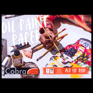 Blok papierov pre olejové farby Cobra - A3 (Blok papierov pre olejové farby Cobra - A3 - 300g, 10 listov)