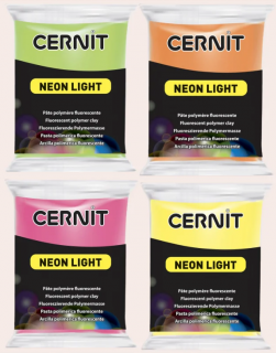 CERNIT Hmota Neon 56g - rôzne farby (polymérová modelovacia hmota)