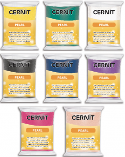 CERNIT Hmota Pearl 56g - rôzne farby (polymérová modelovacia hmota)