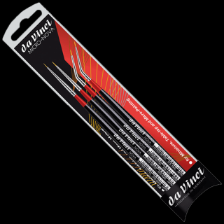 daVinci MICRO-NOVA sada štetcov na detaily - séria 170 a 175  (daVinci MICRO-NOVA sada štetcov na detaily - 4 ks)