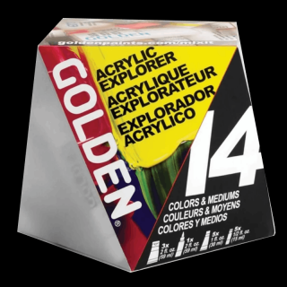 GOLDEN  Acrylic Explorer set - 14 ks (GOLDEN  Acrylic Explorer set - 14 ks)